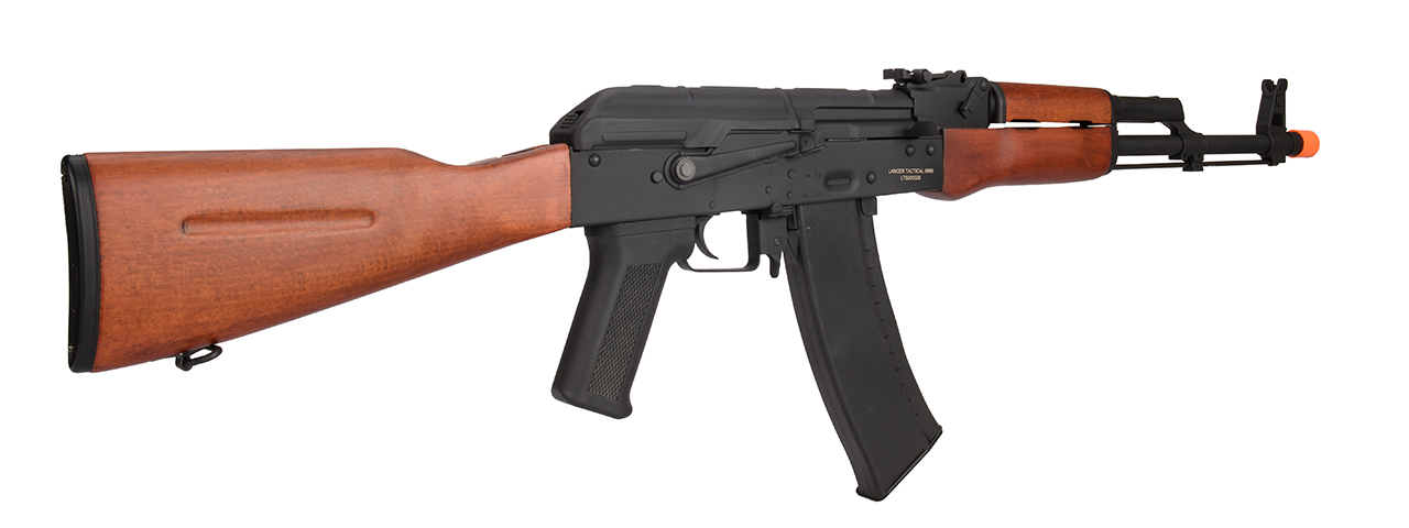 Lancer Tactical AK-Series AK-74N AEG Airsoft Rifle (Real Wood Furniture) - Click Image to Close