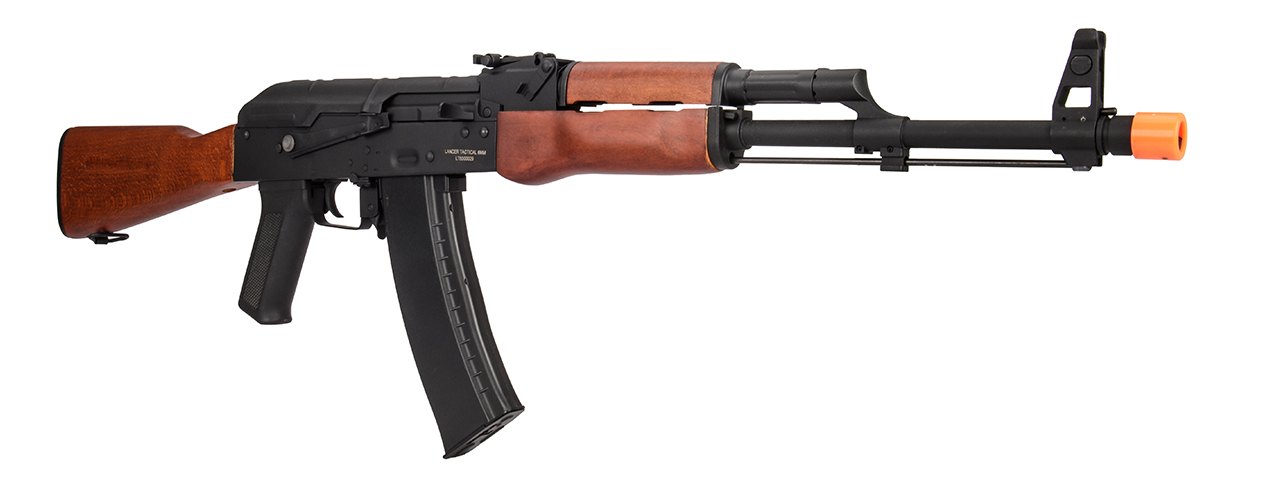 Lancer Tactical AK-Series AK-74N AEG Airsoft Rifle (Real Wood Furniture) - Click Image to Close