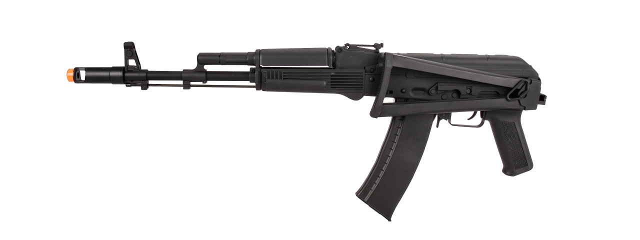 Lancer Tactical AK-Series AK-74M AEG Airsoft Rifle w/ Skeleton Foldable Stock (Black)