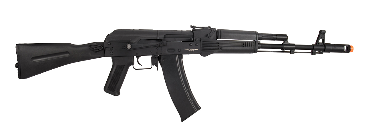 Lancer Tactical AK-Series AK-74M AEG Airsoft Rifle w/ Foldable Stock (Black) - Click Image to Close