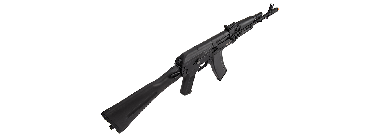 Lancer Tactical AK-Series AK-74M AEG Airsoft Rifle w/ Foldable Stock (Black) - Click Image to Close