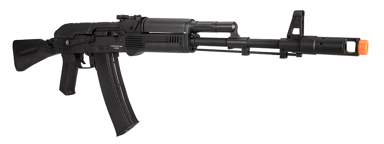 Lancer Tactical AK-Series AK-74M AEG Airsoft Rifle w/ Foldable Stock (Black) - Click Image to Close