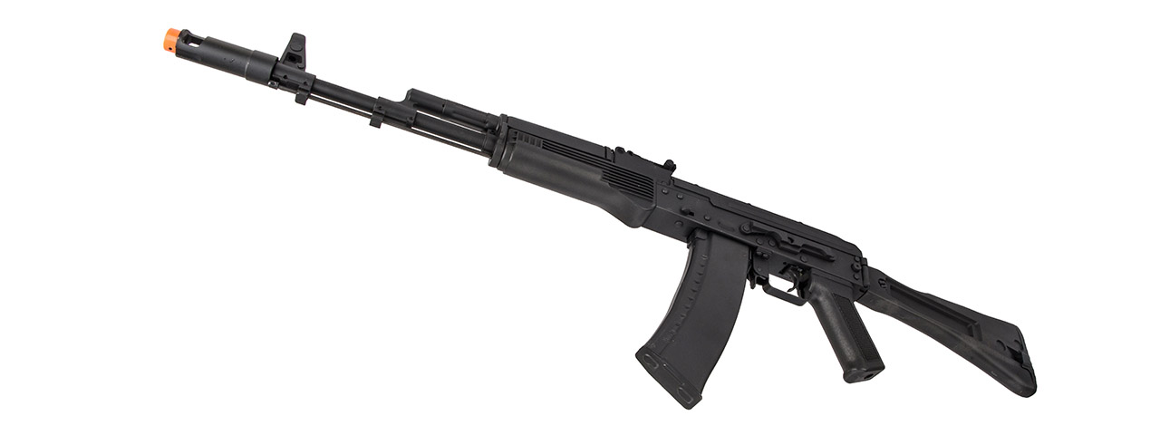 Lancer Tactical AK-Series AK-74M AEG Airsoft Rifle w/ Foldable Stock (Black) - Click Image to Close