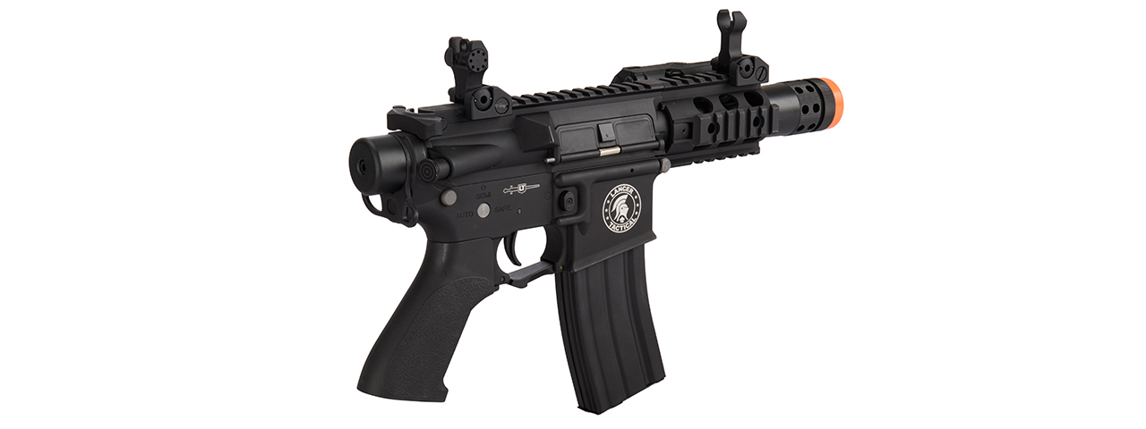 Lancer Tactical M4 708 Stubby Airsoft AEG w/ Peq Box (Color: Black)