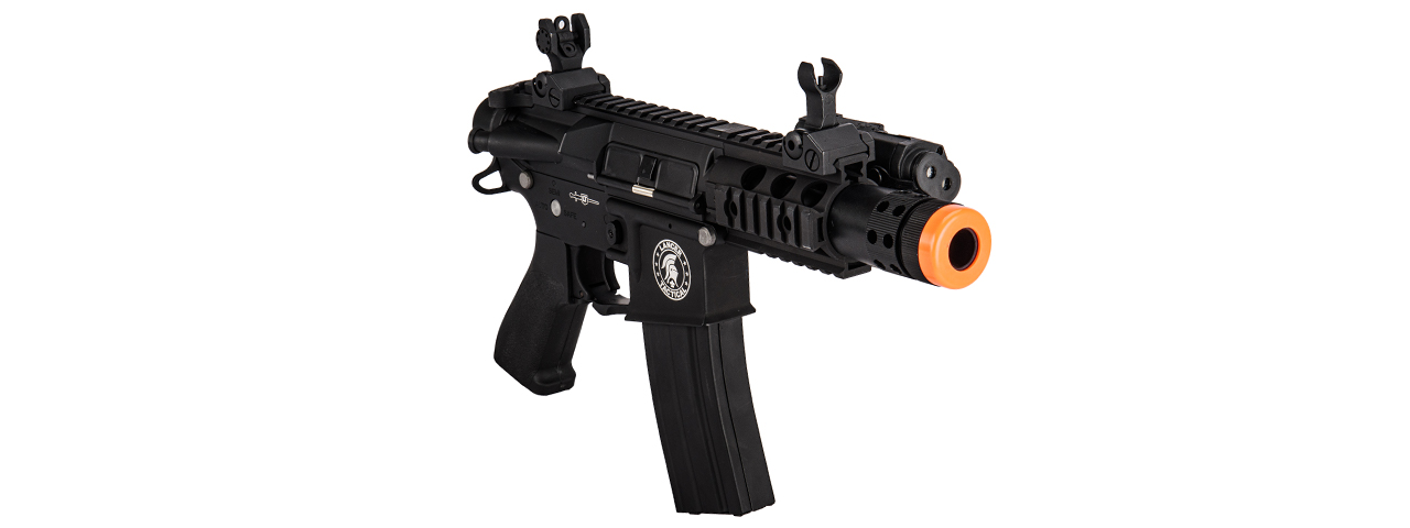 Lancer Tactical M4 708 Stubby Airsoft AEG w/ Peq Box (Color: Black)