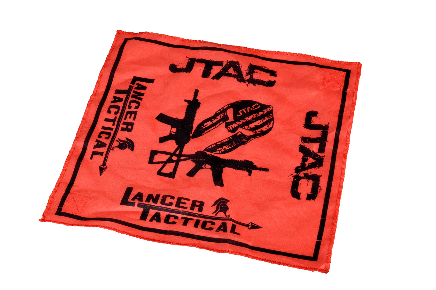 DEAD RAG w/ LANCER TACTICAL LOGO, RED - Click Image to Close