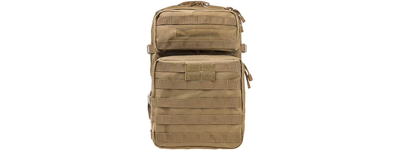 VISM by NcSTAR ASSAULT BACKPACK, TAN - Click Image to Close