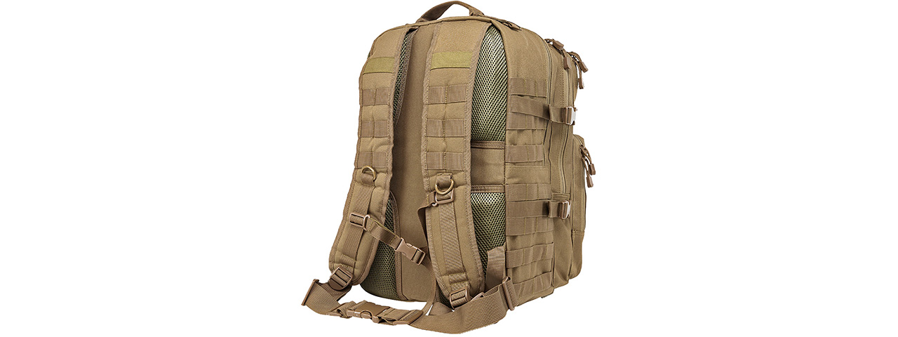 VISM by NcSTAR ASSAULT BACKPACK, TAN - Click Image to Close