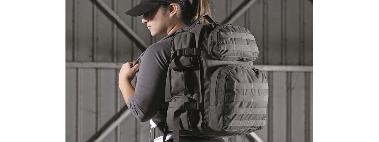 VISM by NcSTAR TACTICAL BACKPACK, BLACK/PINK - Click Image to Close