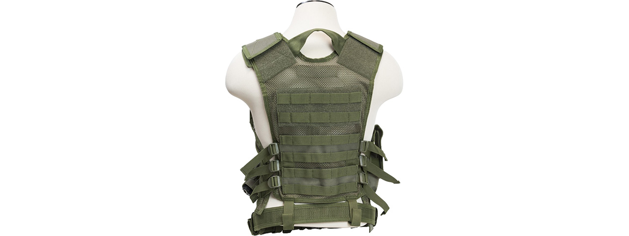 VISM by NCSTAR TACTICAL VEST, GREEN (XSM-SM) - Click Image to Close