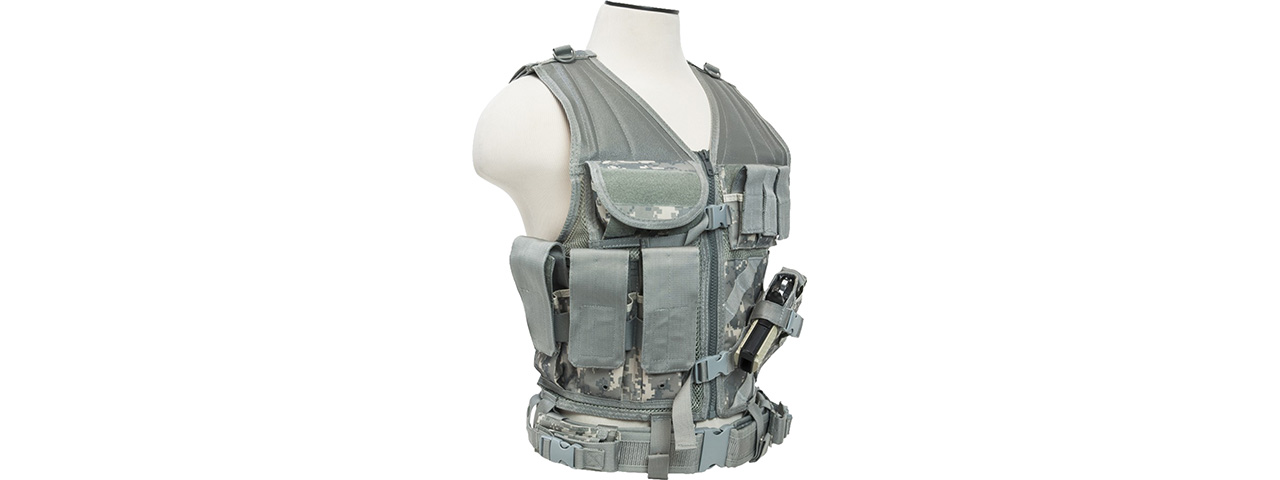 NC Star Vism 2XL Zip-Up Tactical Vest (Color: Digital Camo)