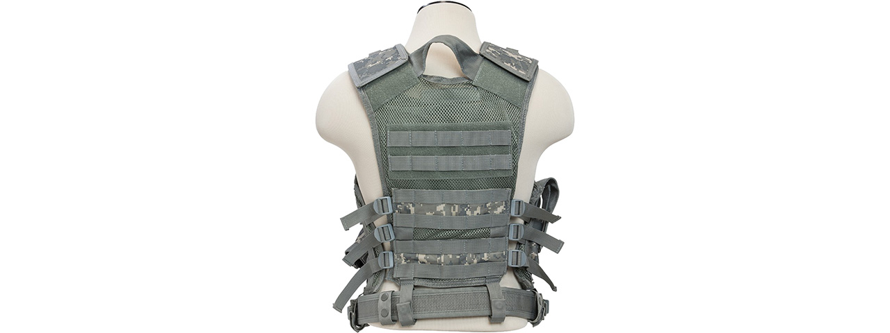 NC Star Vism 2XL Zip-Up Tactical Vest (Color: Digital Camo) - Click Image to Close