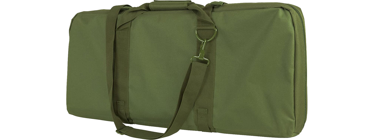 VISM by NcSTAR 28" AR15 & AK DELUXE CARBINE PISTOL CASE, GREEN - Click Image to Close