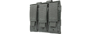 NC Star Vism Triple Pistol Magazine Pouch (Color: Urban Gray)