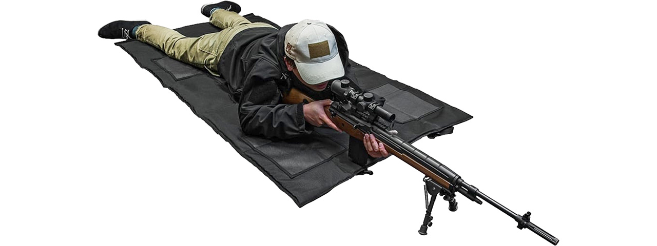 VISM by NcSTAR ROLL-UP SHOOTING MAT, BLACK - Click Image to Close