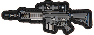 PVC Morale Patch SR25K (Color: Grey)