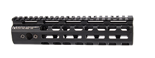 PTS Griffin Armament Licensed Low Pro RIGID M-LOK 8.6" Rail for M4/M16 Series Airsoft Rifles (Black)