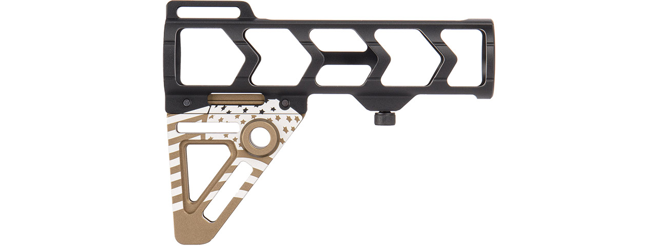 Ranger Armory Aluminum Patriot Stock (Gold/Black)