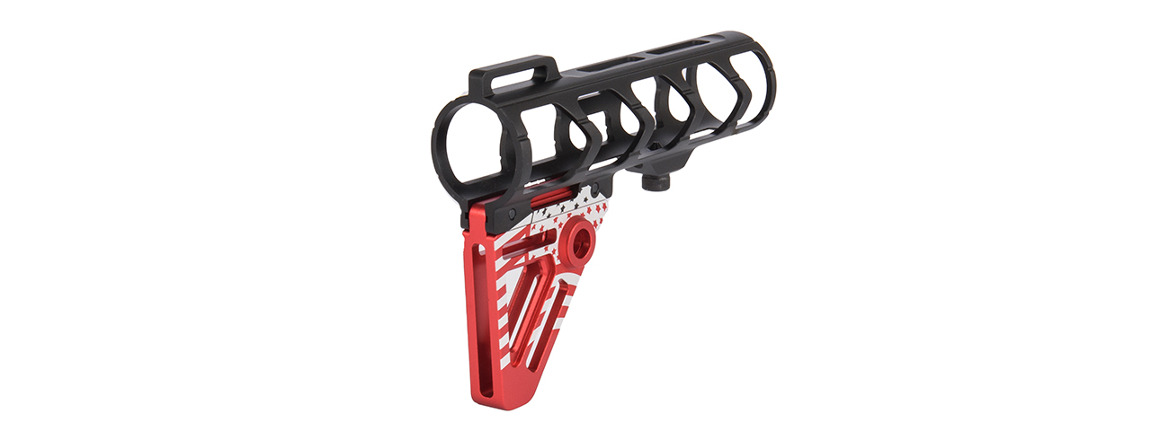 Ranger Armory Aluminum Patriot Stock (Black / Red) - Click Image to Close