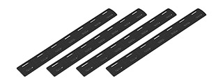 Ranger Armory 7-Section M-Lok Narrow Rail Panels, 4pc (Black)