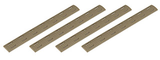 Ranger Armory 7-Section M-Lok Narrow Rail Panels, 4pc (Tan)