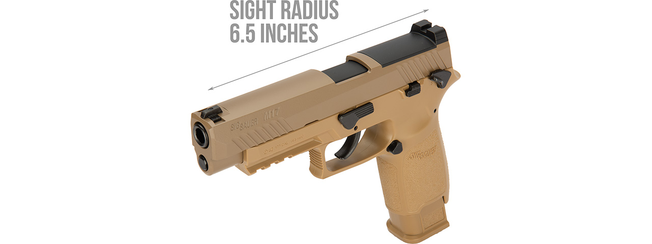 Sig Air P320-M17 CO2 GBB Air Pistol (Color: Coyote Tan)