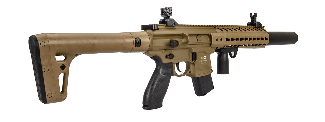 Sig Air MCX .177 Caliber CO2 Powered 30 Round Air Rifle (Color: FDE)