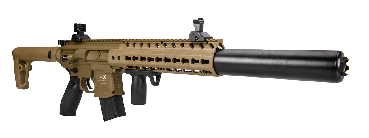 Sig Air MCX .177 Caliber CO2 Powered 30 Round Air Rifle (Color: FDE) - Click Image to Close