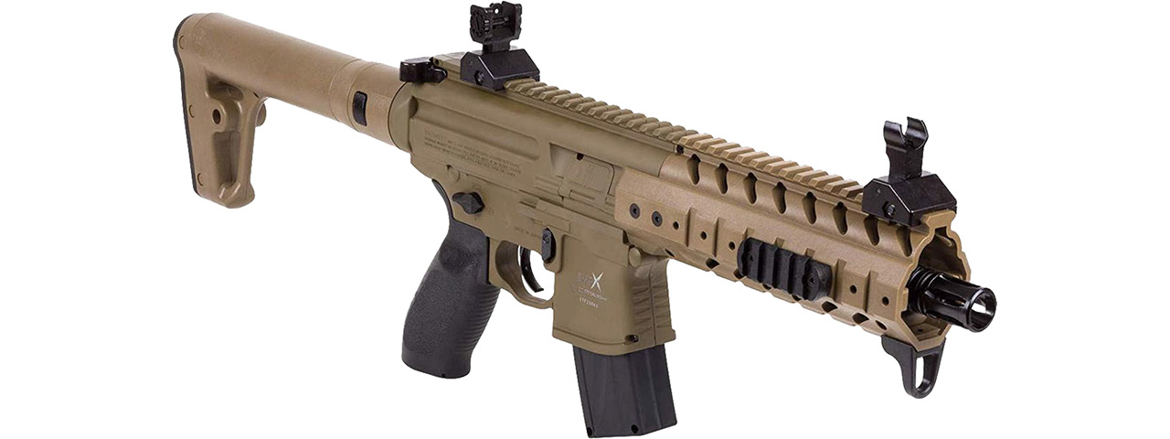 Sig Air MPX .177 Cal CO2 Air Pistol w/ Stock (Color: FDE) - Click Image to Close