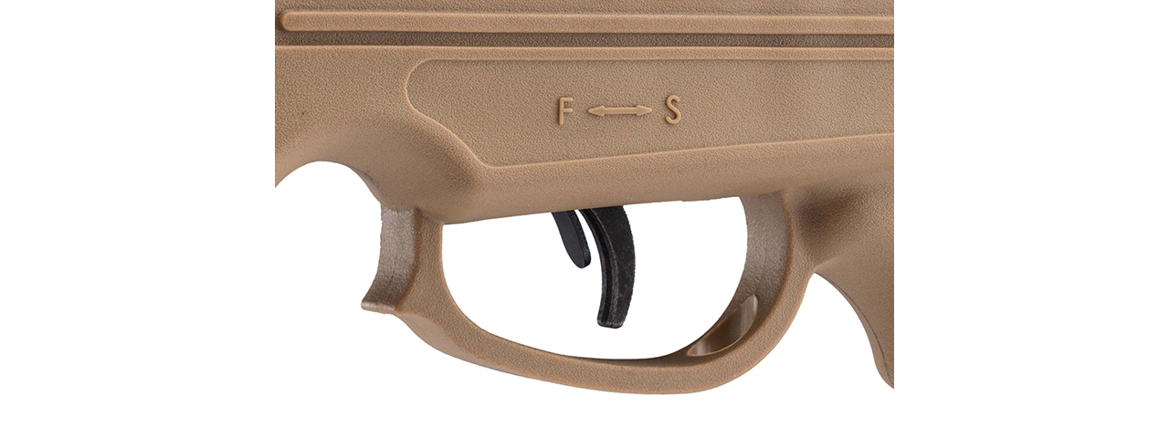 BO Manufacture Quantico Cal .177 Air Rifle w/ Spring Piston (TAN) - Click Image to Close