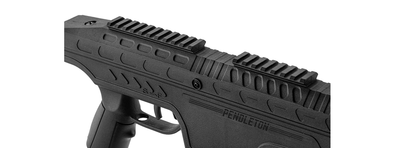 BO Manufacture Pendleton Cal .177 Air Rifle w/ Spring Piston (BLACK) - Click Image to Close
