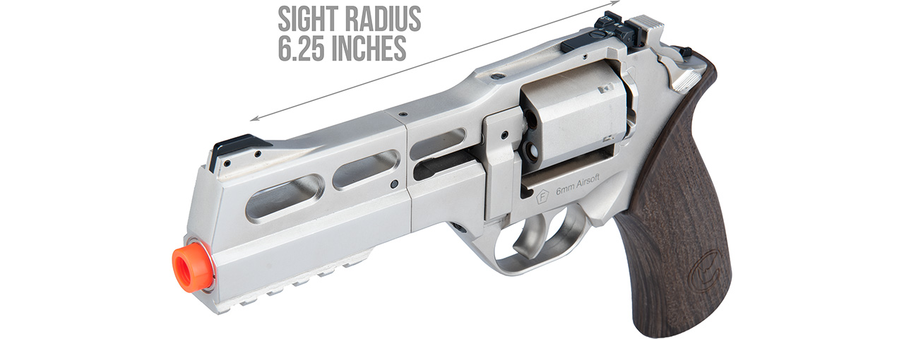 Bo Manufacture Chiappa Rhino Revolver 50DS .357 Magnum Style Airsoft Pistol (Silver) - Click Image to Close