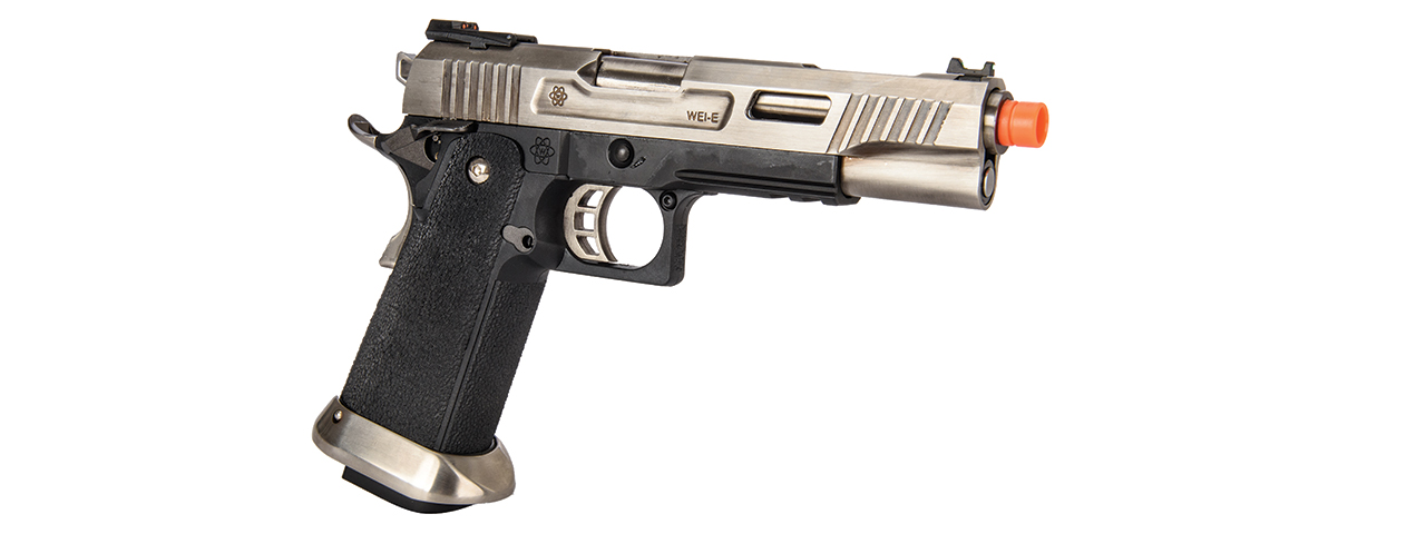 WE-Tech Hi-Capa 5.1 T-Rex Full Auto Gas Blowback Competition Pistol (Silver) - Click Image to Close