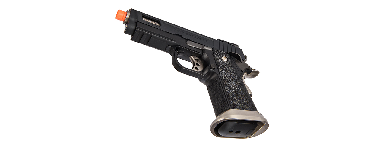 WE-Tech Hi-Capa 3.8 Velociraptor Full Auto Gas Blowback Pistol (Black)