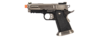 WE-Tech Hi-Capa 3.8 Brontosaurus Full Auto Gas Blowback Pistol (Silver)