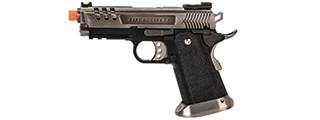 WE-Tech Hi-Capa 3.8 Deinonychus Full Auto Gas Blowback Pistol (Silver)