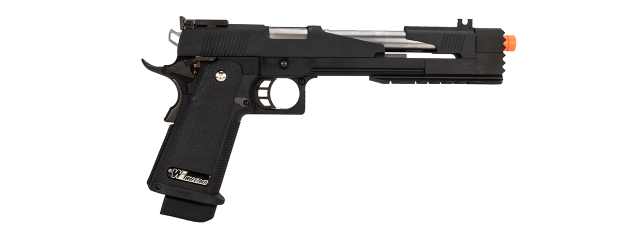 WE-Tech Hi-Capa 7.0 "Dragon" Long Slide Full Auto Gas Blowback Pistol w/ Standard Grip (Black)