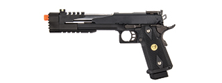 WE-Tech Hi-Capa 7.0 "Dragon" Long Slide Full Auto Gas Blowback Pistol w/ Medallion Grip (Black)