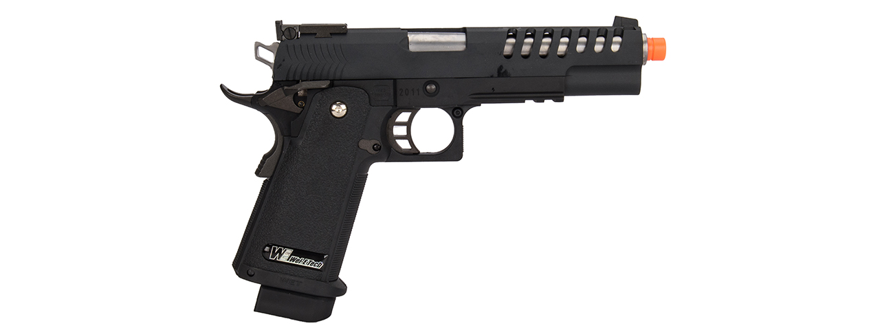 WE-Tech Hi-Capa 5.1 K2-Version Lightened Full Metal Gas Blowback Airsoft Pistol - Click Image to Close