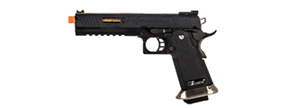 WE-Tech Hi-Capa 6" IREX Full Auto Competition Pistol (Black / Gold Barrel / With Markings)