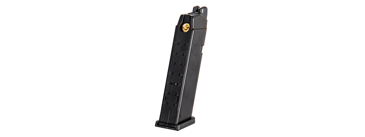 We Tech G17 CO2 Pistol Magazine, Black - Click Image to Close