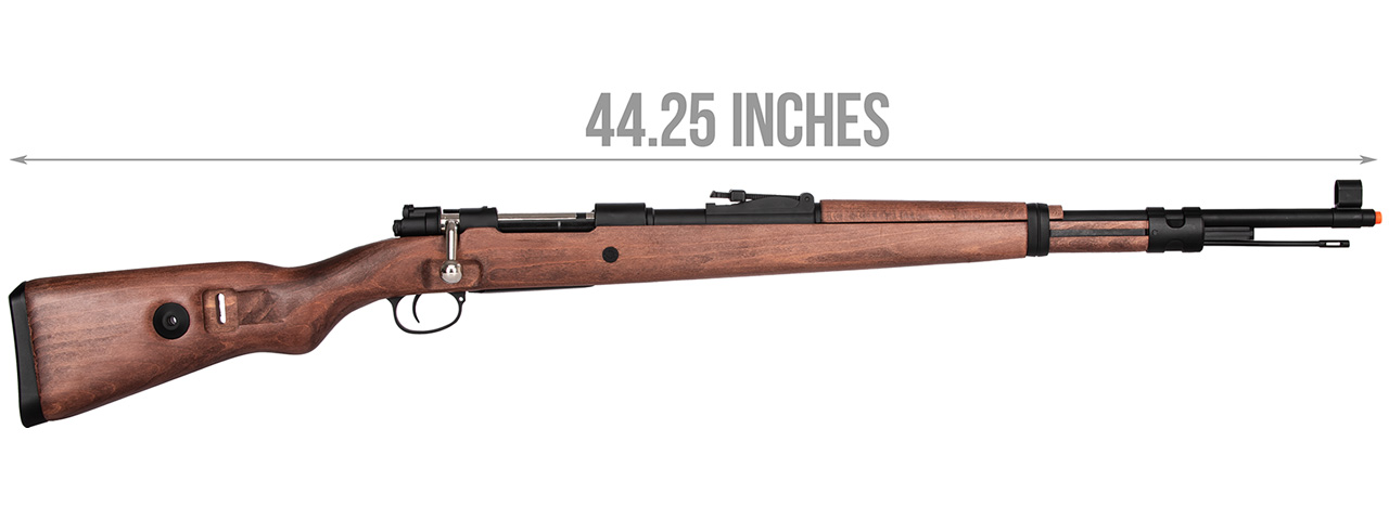 Double Bell WWII Kar 98k Bolt Action Gas Airsoft Rifle (WOOD) - Click Image to Close