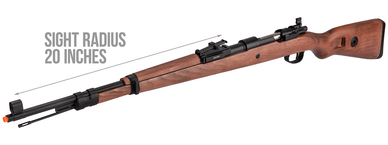 Double Bell WWII Kar 98k Bolt Action Gas Airsoft Rifle (WOOD) - Click Image to Close