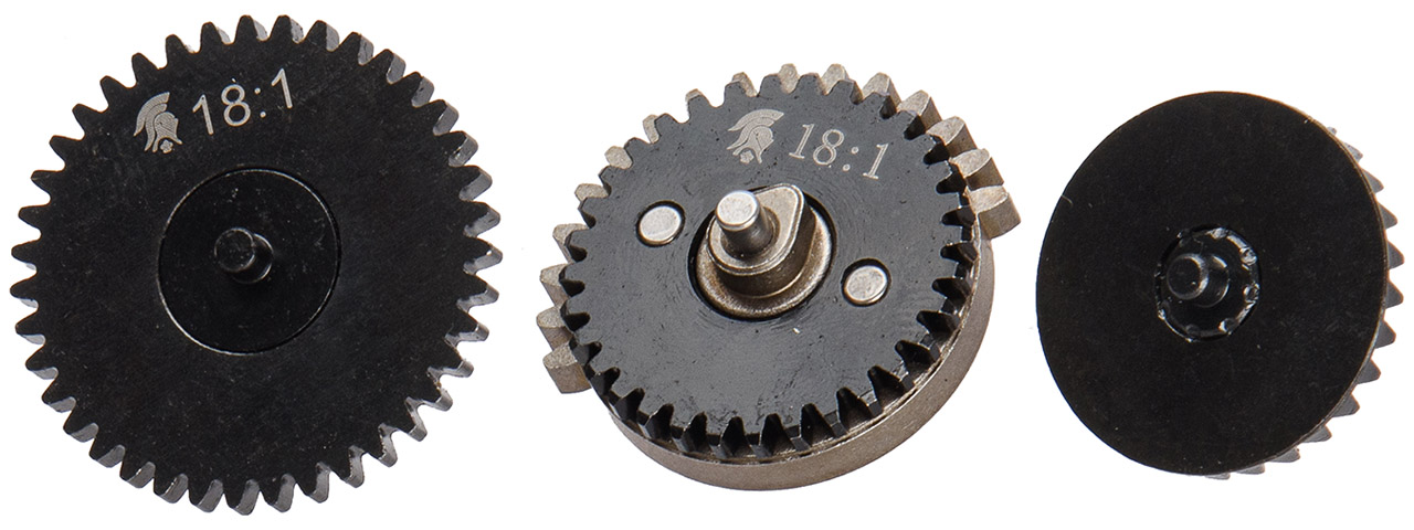 18:1 Ratio Steel CNC Gear Set w/ Integrated Bearings