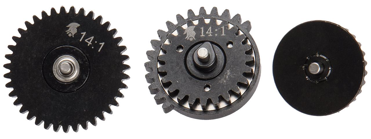 Lancer Tactical 14:1 High Speed Steel CNC Bearing Gear Set - Click Image to Close