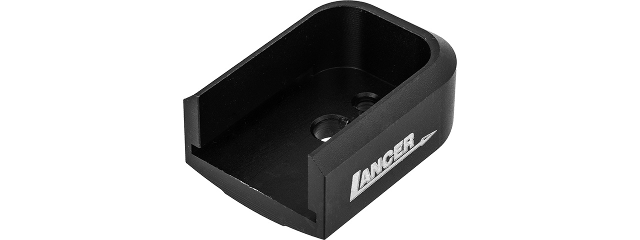 Lancer Tactical Magazine Base Pad for Hi-Capa Airsoft Pistols (Black)