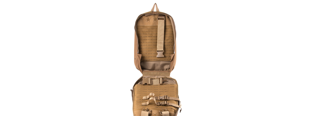 G-Force Dual Purpose Tactical Backpack & Vest (Color: Tan) - Click Image to Close