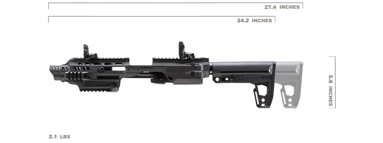 G-Series Pistol Carbine Conversion Kit (Color: Black) - Click Image to Close