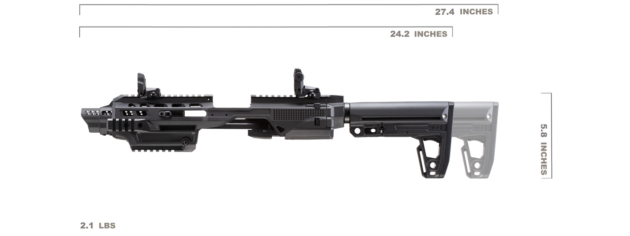 G-Series Pistol Carbine Conversion Kit (Color: Black)