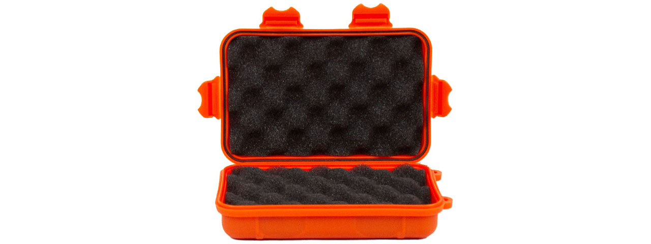 Nylon Polymer Padded Accessory Case (Color: Orange) - Click Image to Close
